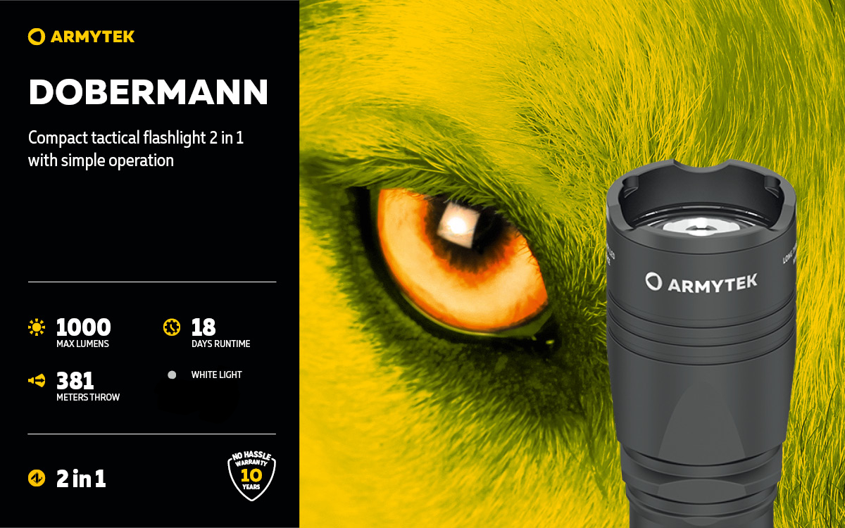 ARMYTEK DOBERMANN HUNTING KIT porównanie