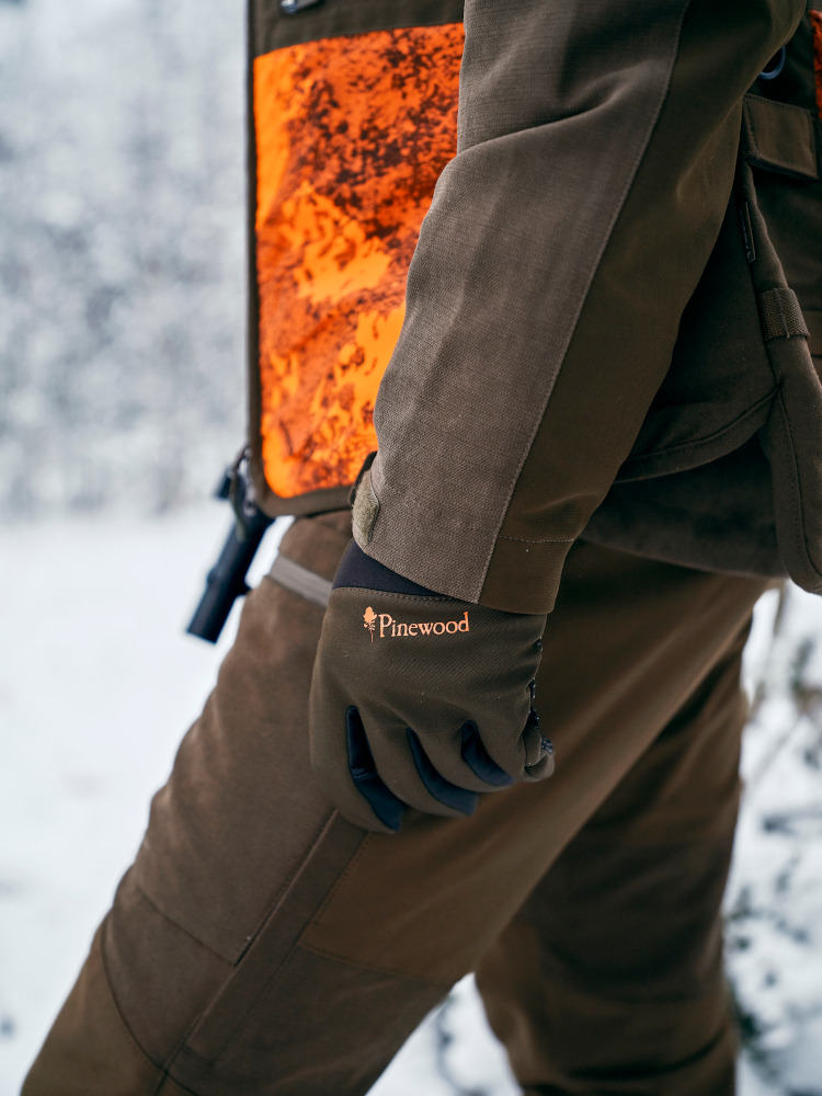 RĘKAWICZKI PINEWOOD HUNTERS NEOPREN 1152 - Zieleń Mchu/Czarny - Detale v2