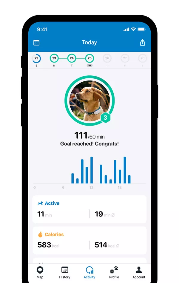 Tractive GPS DOG 4 - Monitorowanie aktywności