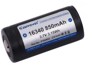 Akumulator KEEPPOWER 16340 850mAh Li-Ion 3.7V CR123A PCM