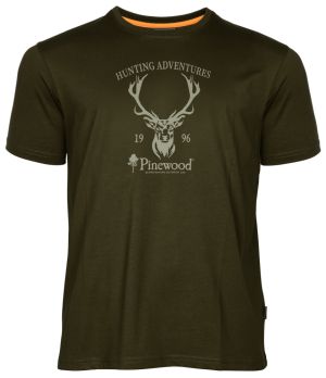 T-SHIRT PINEWOOD RED DEER 5452 - Zielony