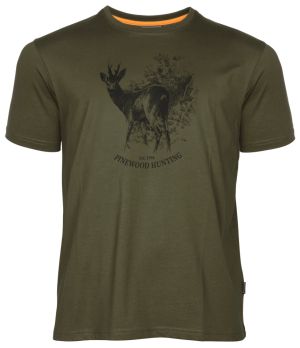 T-SHIRT PINEWOOD ROE DEER 5455 - Zieleń Oliwkowa