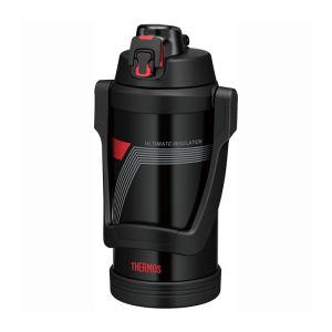 Termos nawadniający z uchwytem THERMOS czarno-czerwony 2l