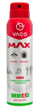 Spray MAX na komary, kleszcze i meszki VACO DEET 30