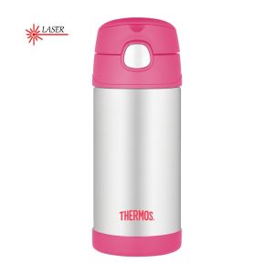 Termos dziecięcy ze słomką THERMOS różowy 0,35l