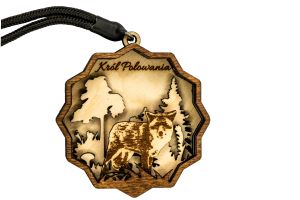 Medal drewniany BÓR HUNTER - Król Polowania II