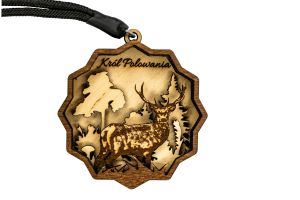 Medal drewniany BÓR HUNTER - Król Polowania IV