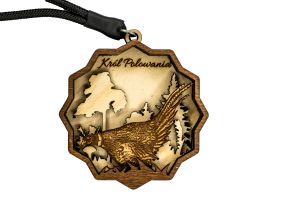 Medal drewniany BÓR HUNTER - Król Polowania V