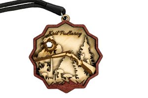 Medal drewniany BÓR HUNTER - Król Pudlarzy II