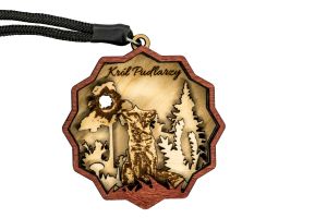 Medal drewniany BÓR HUNTER - Król Pudlarzy III