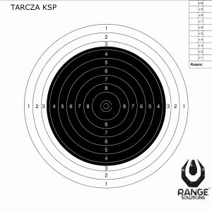 Tarcze strzeleckie RANGE SOLUTIONS KSP - 100 sztuk