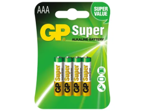 Baterie alkaliczne GP Super LR03 AA 1,5V (4 szt)