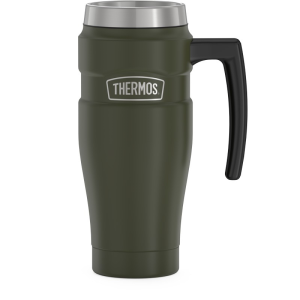 Wodoszczelny termokubek z uchwytem THERMOS zieleń wojskowa 0,47l