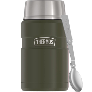 Termos na jedzenie z łyżką THERMOS zieleń wojskowa 0,71l