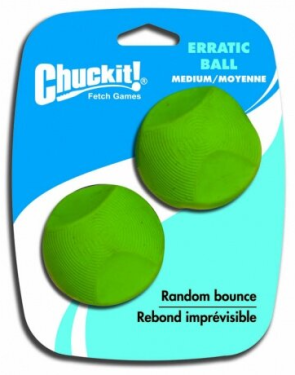 Dwupak średnich chaotycznych piłek Chuckit! Erratic Ball