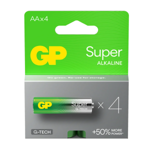 Baterie alkaliczne GP Super LR6 AA G-TECH 1,5V (4 szt)