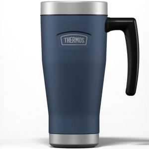 Wodoszczelny termokubek z uchwytem ICON THERMOS niebieski 0,47l