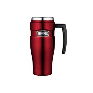 Wodoszczelny termokubek z uchwytem THERMOS czerwony 0,47l