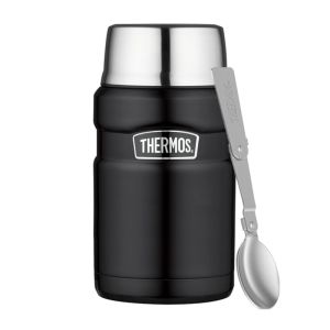 Termos na jedzenie z łyżką THERMOS czarny mat 0,71l